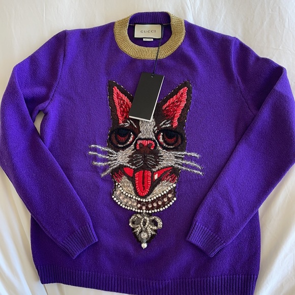 Gucci wool sweater Fabric: 100% Wool; Combo 51% Other Fibers, 49% Polyamide - Picture 7 of 12